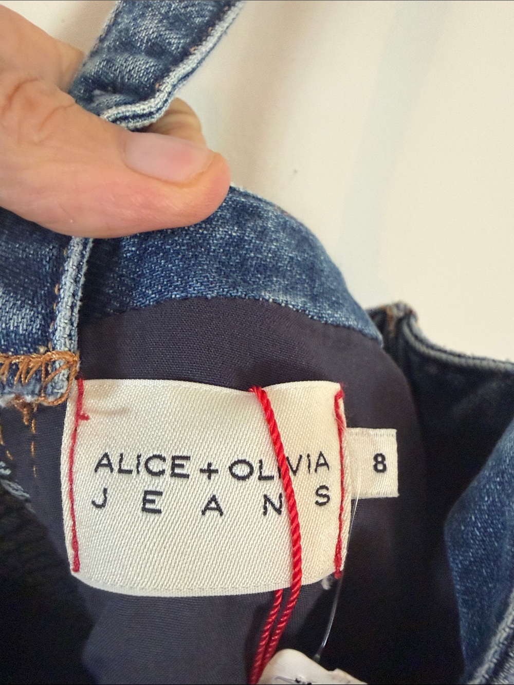 Alice + Olivia Blue Denim Mini Dress - Picture 3 of 4